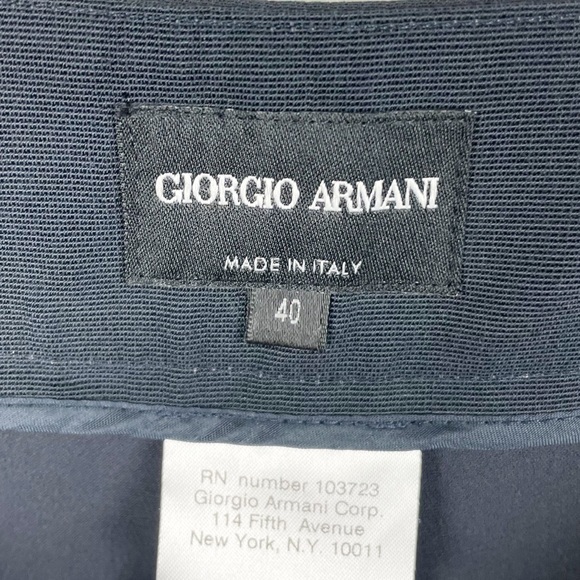 Giorgio Armani Women's Wide Leg Silk Trousers Dress Pants Minimalist Y2K Size 40 - Picture 5 of 8